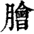 脍(印刷字体·清·康熙字典)